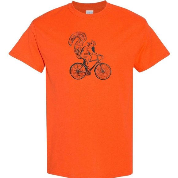 Bike Riding Squirrel Tee Squirrel Riding T-Shirt - Picture 4 of 10